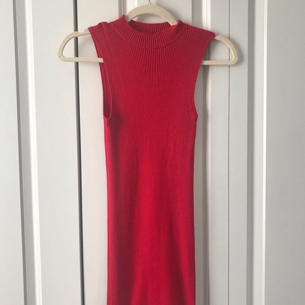 Forever 21 ribbed mock neck bodycon dress